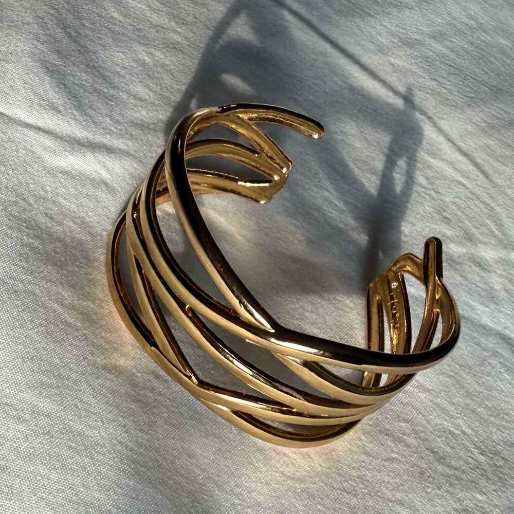 Vintage Stella & Dot Gold Twist Cuff